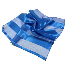 Load image into Gallery viewer, Premium Silk Feel Striped Satin Square Scarf 21"
