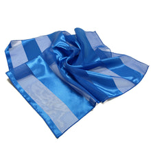 Load image into Gallery viewer, Premium Silk Feel Striped Satin Square Scarf 21"