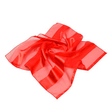 Load image into Gallery viewer, Premium Silk Feel Striped Satin Square Scarf 21"