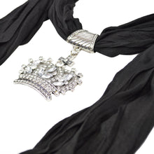 Load image into Gallery viewer, Elegant Princess Crown Charm Pendant Jewelry Necklace Scarf