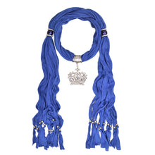 Load image into Gallery viewer, Elegant Princess Crown Charm Pendant Jewelry Necklace Scarf