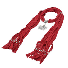 Load image into Gallery viewer, Elegant Princess Crown Charm Pendant Jewelry Necklace Scarf
