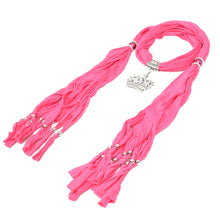 Load image into Gallery viewer, Elegant Princess Crown Charm Pendant Jewelry Necklace Scarf