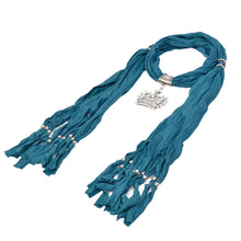 Load image into Gallery viewer, Elegant Princess Crown Charm Pendant Jewelry Necklace Scarf