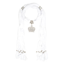 Load image into Gallery viewer, Elegant Princess Crown Charm Pendant Jewelry Necklace Scarf