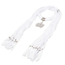 Load image into Gallery viewer, Elegant Princess Crown Charm Pendant Jewelry Necklace Scarf