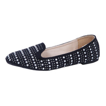 Load image into Gallery viewer, Sol Los Angeles Premium Women&#39;s Studded Suede Ballet Flat Shoes
