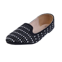 Load image into Gallery viewer, Sol Los Angeles Premium Women&#39;s Studded Suede Ballet Flat Shoes
