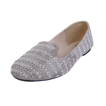 Load image into Gallery viewer, Sol Los Angeles Premium Women&#39;s Studded Suede Ballet Flat Shoes
