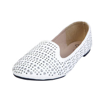 Load image into Gallery viewer, Sol Los Angeles Premium Women&#39;s Studded Suede Ballet Flat Shoes
