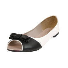 Load image into Gallery viewer, Sol Los Angeles Women's Classic Wide 2-Tone Ballet Flat Shoes