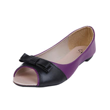 Load image into Gallery viewer, Sol Los Angeles Women's Classic Wide 2-Tone Ballet Flat Shoes