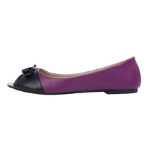 Load image into Gallery viewer, Sol Los Angeles Women's Classic Wide 2-Tone Ballet Flat Shoes