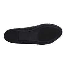 Load image into Gallery viewer, Sol Los Angeles Elegant Women's Black Quilted Ballet Flat Shoes