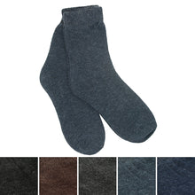 Load image into Gallery viewer, Classic Mens Soft Thick Winter Heather Thermal Socks - 2 Pairs Set