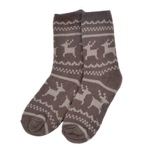 Load image into Gallery viewer, Extra Thick Reindeer Non-Skid Thermal Fleece-lined Knitted Plush Winter Socks