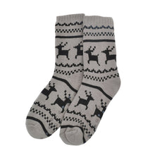 Load image into Gallery viewer, Extra Thick Reindeer Non-Skid Thermal Fleece-lined Knitted Plush Winter Socks