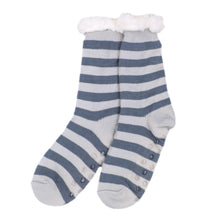 Load image into Gallery viewer, Extra Thick Striped Non-Skid Thermal Fleece-lined Knitted Plush Winter Socks