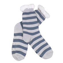 Load image into Gallery viewer, Extra Thick Striped Non-Skid Thermal Fleece-lined Knitted Plush Winter Socks