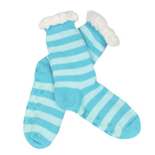 Load image into Gallery viewer, Extra Thick Striped Non-Skid Thermal Fleece-lined Knitted Plush Winter Socks