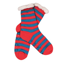 Load image into Gallery viewer, Extra Thick Striped Non-Skid Thermal Fleece-lined Knitted Plush Winter Socks