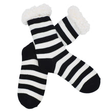 Load image into Gallery viewer, Extra Thick Striped Thermal Fleece-lined Knitted Plush Winter Socks