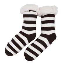 Load image into Gallery viewer, Extra Thick Striped Thermal Fleece-lined Knitted Plush Winter Socks
