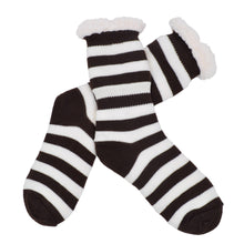 Load image into Gallery viewer, Extra Thick Striped Thermal Fleece-lined Knitted Plush Winter Socks