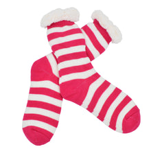 Load image into Gallery viewer, Extra Thick Striped Thermal Fleece-lined Knitted Plush Winter Socks