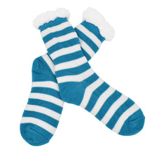 Load image into Gallery viewer, Extra Thick Striped Thermal Fleece-lined Knitted Plush Winter Socks