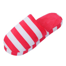 Load image into Gallery viewer, Classic Striped Fleece Fabric House Slippers - Different Colors
