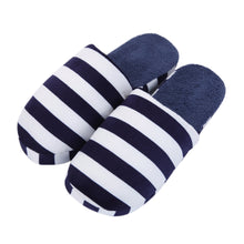 Load image into Gallery viewer, Classic Striped Fleece Fabric House Slippers - Different Colors