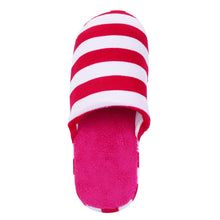 Load image into Gallery viewer, Classic Striped Fleece Fabric House Slippers - Different Colors
