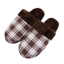 Load image into Gallery viewer, Plaid Cozy Plush Fleece House Slippers