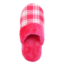 Load image into Gallery viewer, Plaid Cozy Plush Fleece House Slippers