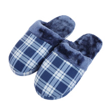 Load image into Gallery viewer, Plaid Cozy Plush Fleece House Slippers