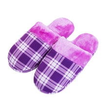 Load image into Gallery viewer, Plaid Cozy Plush Fleece House Slippers