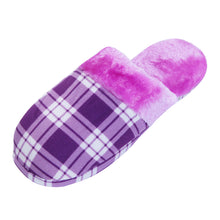 Load image into Gallery viewer, Plaid Cozy Plush Fleece House Slippers