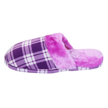 Load image into Gallery viewer, Plaid Cozy Plush Fleece House Slippers