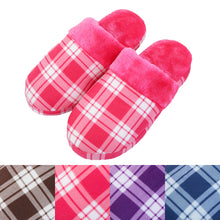 Load image into Gallery viewer, Plaid Cozy Plush Fleece House Slippers