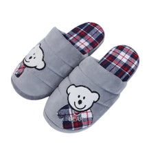 Load image into Gallery viewer, Cozy Baby Bear Fleece & Fabric House Slippers - Different Colors