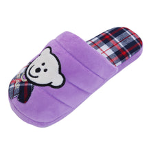 Load image into Gallery viewer, Cozy Baby Bear Fleece & Fabric House Slippers - Different Colors