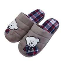 Load image into Gallery viewer, Cozy Baby Bear Fleece & Fabric House Slippers - Different Colors