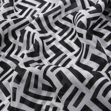 Load image into Gallery viewer, Chiffon Geometric Sheer Kimono Wrap Blouse Poncho Beach Cover Up