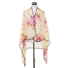 Load image into Gallery viewer, Chiffon Artistic Floral Sheer Kimono Wrap Vest Beach Cover Up
