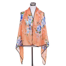 Load image into Gallery viewer, Chiffon Artistic Floral Sheer Kimono Wrap Vest Beach Cover Up