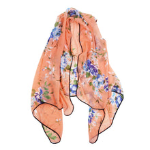 Load image into Gallery viewer, Chiffon Artistic Floral Sheer Kimono Wrap Vest Beach Cover Up