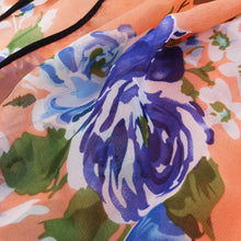 Load image into Gallery viewer, Chiffon Artistic Floral Sheer Kimono Wrap Vest Beach Cover Up