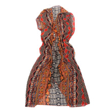 Load image into Gallery viewer, Long Bohemian Tribal Chiffon Sheer Kimono Wrap Vest Beach Cover Up