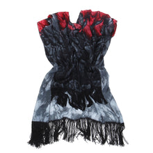 Load image into Gallery viewer, Large Wide Chiffon Feather Fringe Kimono Wrap Poncho Blouse Beach Cover Up